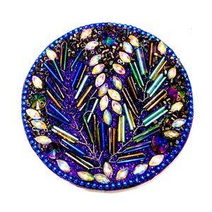 Purple Glitter Purse Cosmetic Mirror
